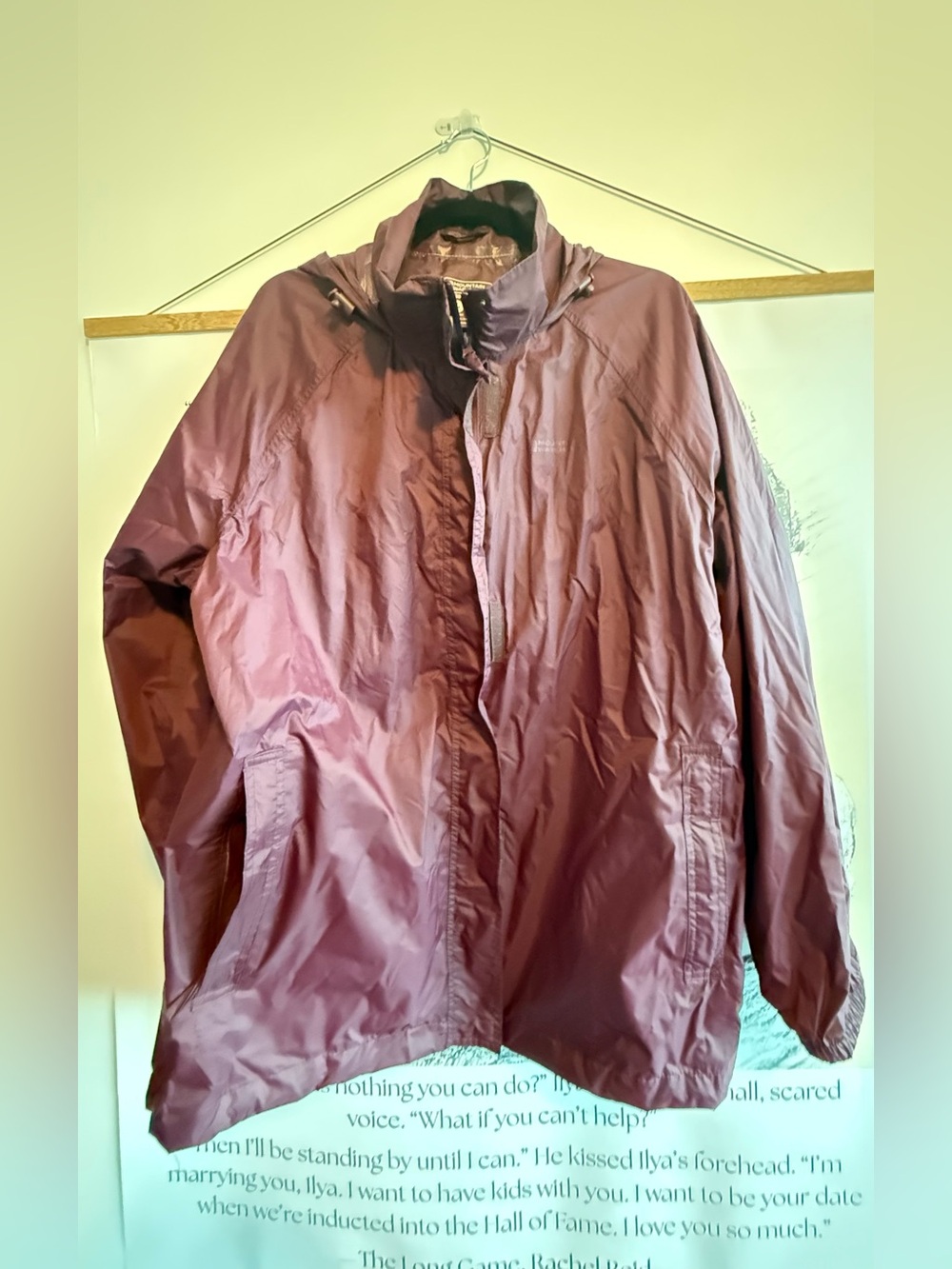 Women's Mountain Warehouse Pakka II Lightweight Hooded Jacket - Dark Purple
